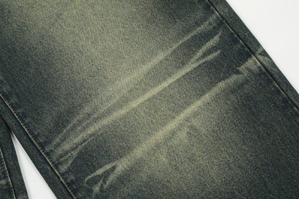 ⁦American Retro Washed Worn Jeans Men⁩ - الصورة ⁦10⁩