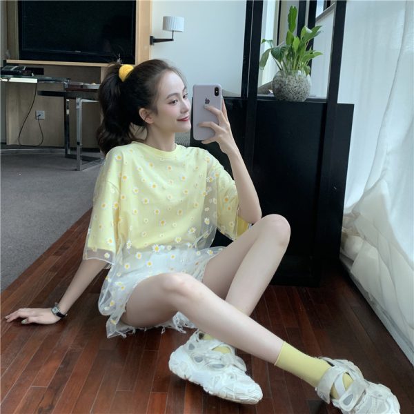⁦Xiaoxuju fake two T-shirts⁩ - الصورة ⁦3⁩