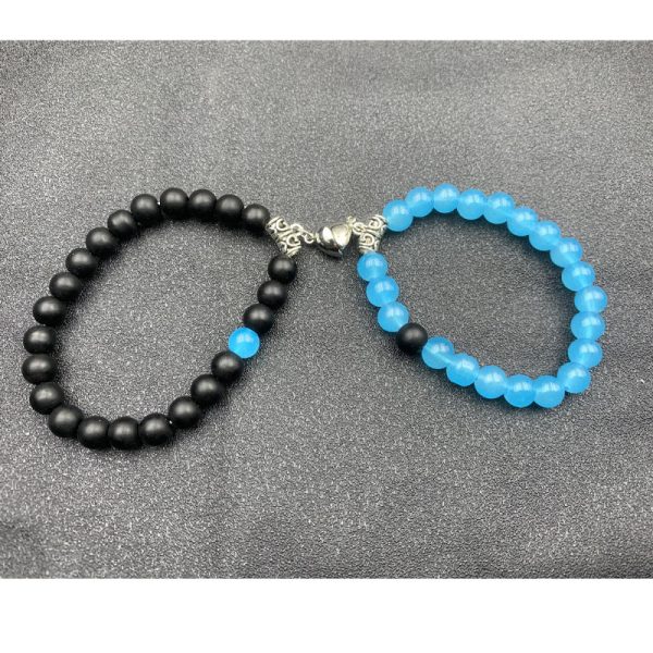 ⁦European And American New Love Magnetic Bracelets For Men And Womencouple Necklace Suit Elastic Bracelet Girlfriends' Accessories Amazon⁩ - الصورة ⁦8⁩