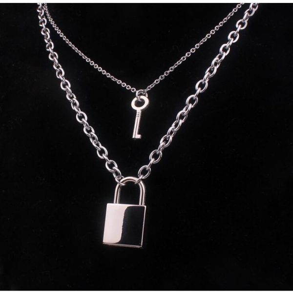 ⁦Men And Women Fashion Accessories Chain Padlock⁩ - الصورة ⁦4⁩