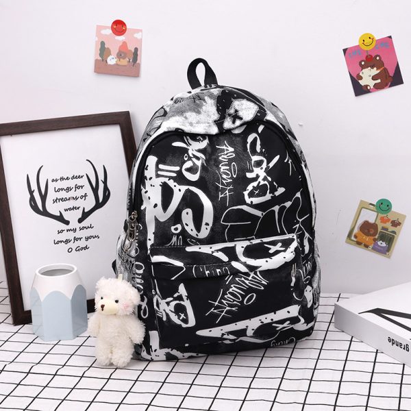 ⁦Fashion Personalized Graffiti Backpack⁩ - الصورة ⁦4⁩