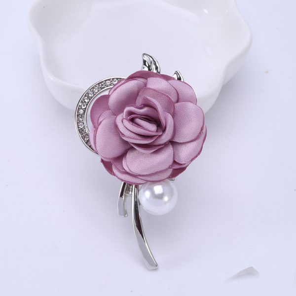 ⁦Fashion Clothing Accessories Rose Brooch⁩ - الصورة ⁦2⁩