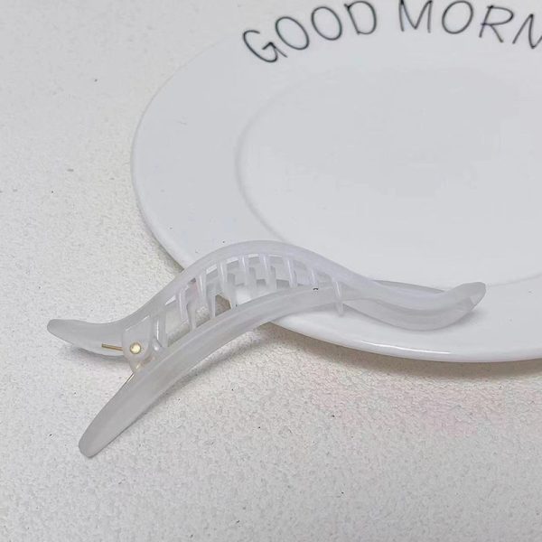 ⁦Irregular Ink Color Matte Simple Special-interest Design Duckbilled Hair Accessories⁩ - الصورة ⁦5⁩