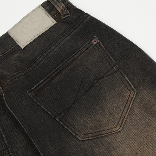 ⁦Creasing Distressed Dirty Jeans For Men⁩ - الصورة ⁦4⁩