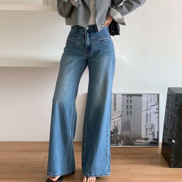 ⁦Retro High Waist Slimming Jeans Women⁩ - الصورة ⁦3⁩
