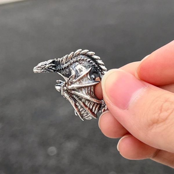 ⁦European And American Retro Minority Forefinger Ring Accessories Men⁩ - الصورة ⁦2⁩
