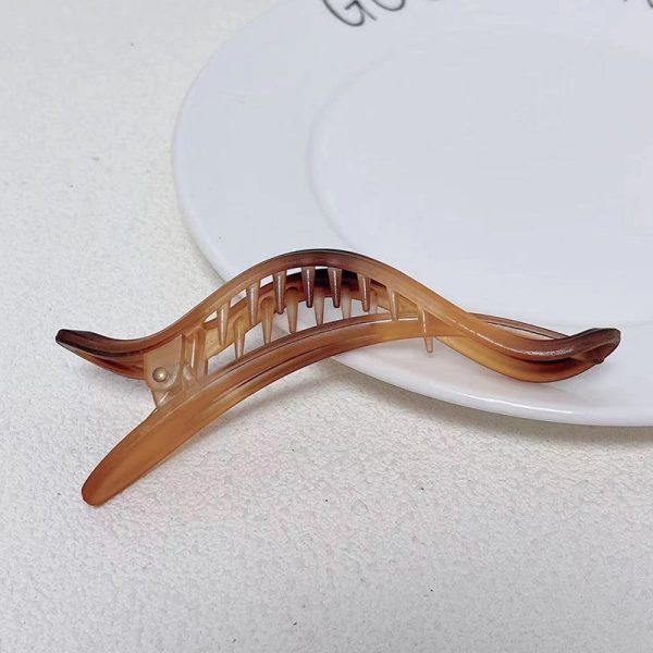 ⁦Irregular Ink Color Matte Simple Special-interest Design Duckbilled Hair Accessories⁩ - الصورة ⁦3⁩