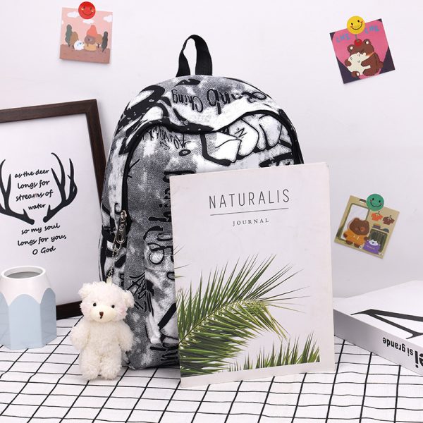 ⁦Fashion Personalized Graffiti Backpack⁩ - الصورة ⁦2⁩