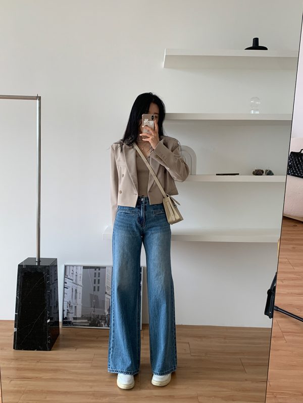 ⁦Retro High Waist Slimming Jeans Women⁩ - الصورة ⁦9⁩