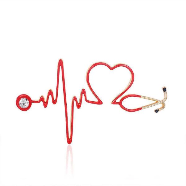 ⁦ECG Oil Drip Brooch Ornament Accessories⁩ - الصورة ⁦5⁩