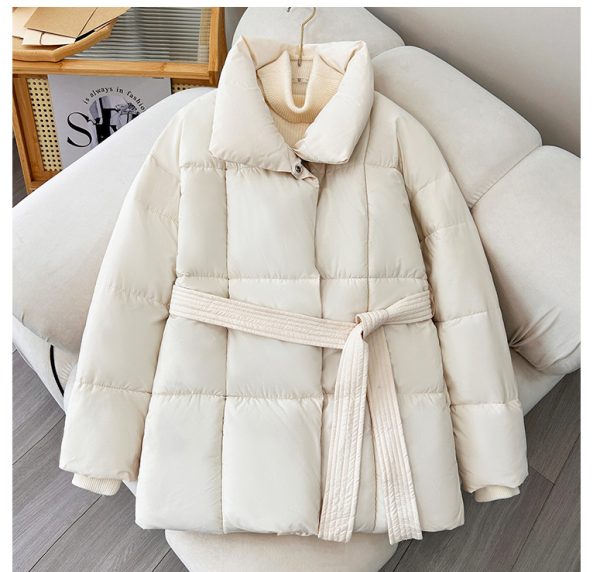 ⁦Waist-controlled Lace-up Cotton Coat Jacket Women⁩ - الصورة ⁦6⁩