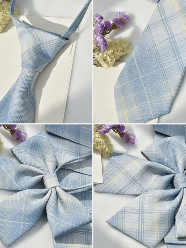 ⁦Small Plaid accessories of bow tie⁩ - الصورة ⁦2⁩