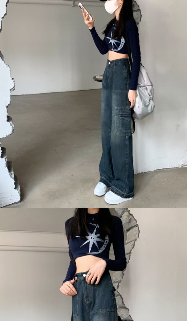 ⁦Fashionable Retro Small Jeans For Women⁩ - الصورة ⁦10⁩