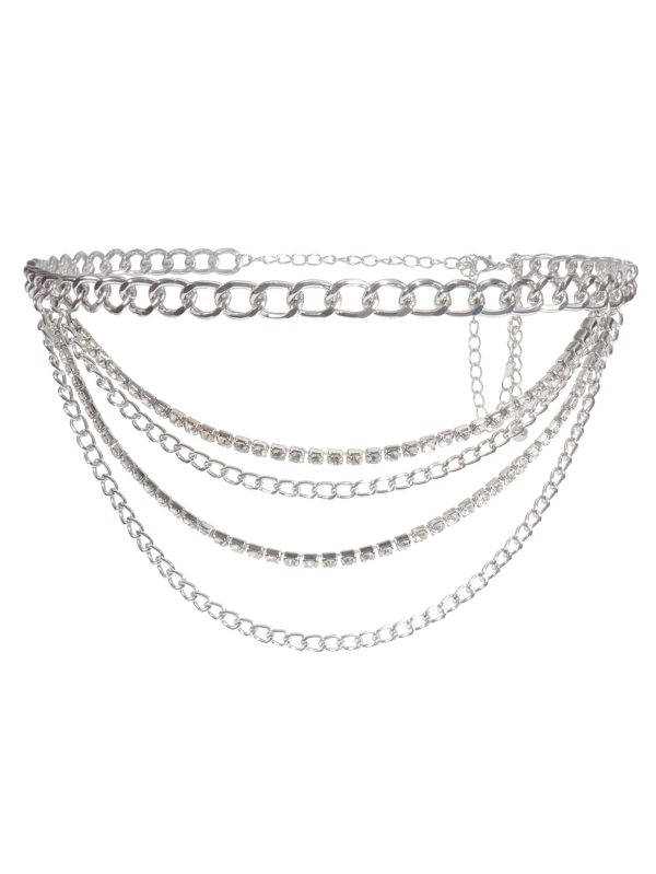 ⁦Summer Jewelry Hot Pants Chain Multilayer Chain Gold Fashion Jeans Hip Hop Punk Street Shooting Accessories Waist Chain Women⁩ - الصورة ⁦8⁩