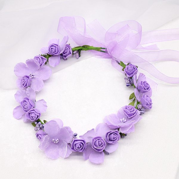 ⁦Artificial Wreath Photo Bridal Hair Accessories⁩ - الصورة ⁦5⁩