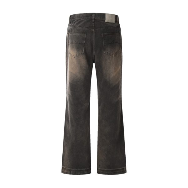 ⁦Creasing Distressed Dirty Jeans For Men⁩ - الصورة ⁦2⁩