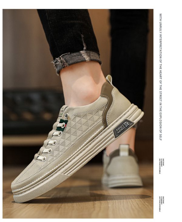 ⁦Men's Breathable Soft Soled Flats Leather Shoes⁩ - الصورة ⁦10⁩