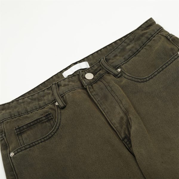 ⁦Casual Straight-leg Jeans For Men⁩ - الصورة ⁦3⁩