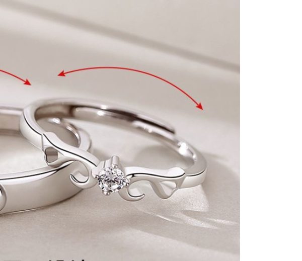 ⁦Versatile Men And Women Pair Rings Versatile Fashion Accessories⁩ - الصورة ⁦5⁩