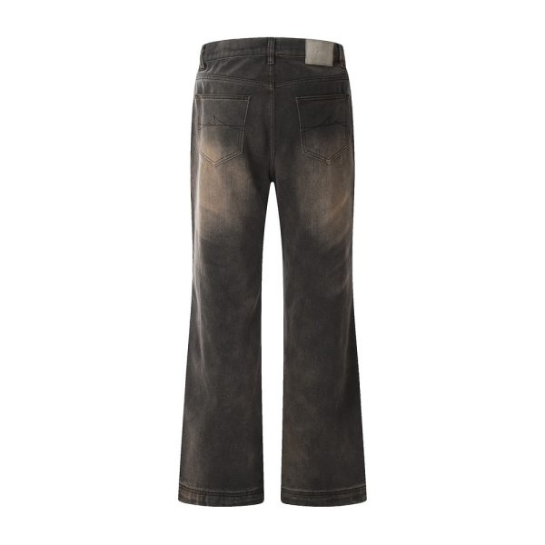 ⁦Creasing Distressed Dirty Jeans For Men⁩ - الصورة ⁦9⁩