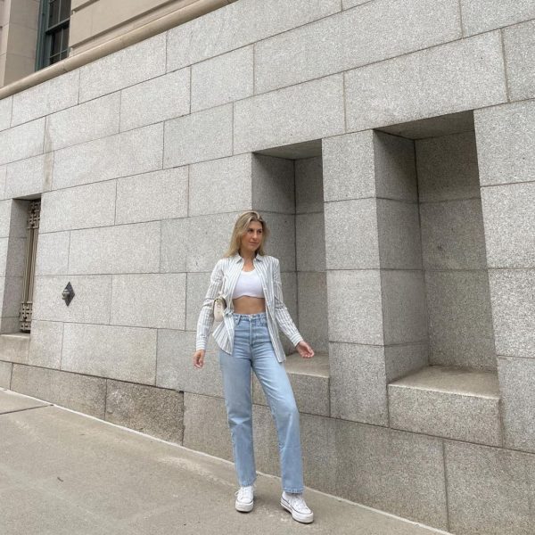 ⁦Hot High Street Straight Jeans Women⁩ - الصورة ⁦5⁩