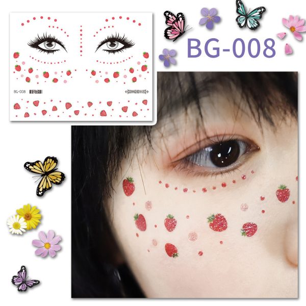 ⁦Butterfly Wing Tattoo Stickers And Accessories⁩ - الصورة ⁦4⁩
