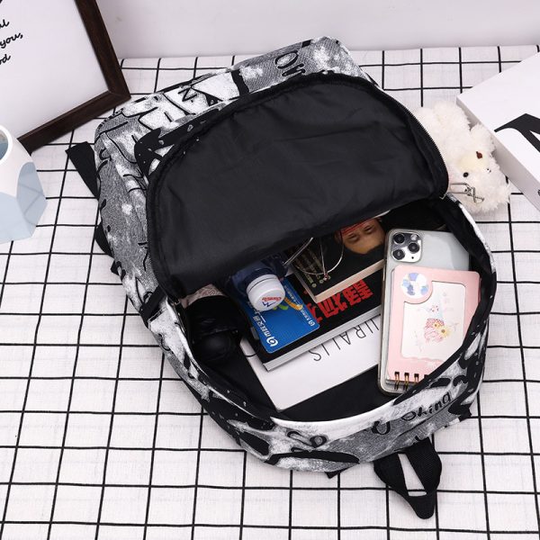 ⁦Fashion Personalized Graffiti Backpack⁩ - الصورة ⁦3⁩