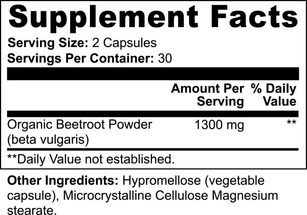 ⁦Beetroot Powder Natural Energy, Heart Health Antioxidant Support⁩ - الصورة ⁦6⁩