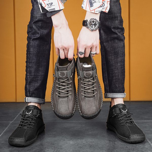 ⁦Fashion Men Sneakers Velcro Flats Shoes High Quality⁩ - الصورة ⁦2⁩