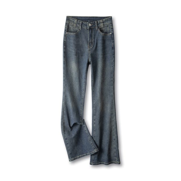 ⁦Fashion Cement Gray Jeans For Women⁩ - الصورة ⁦5⁩