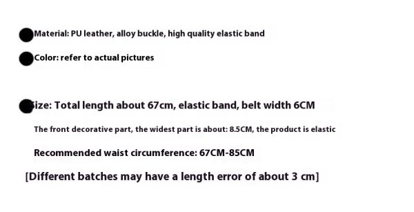 ⁦Fashion Women's Stretch Belt Accessories⁩ - الصورة ⁦8⁩