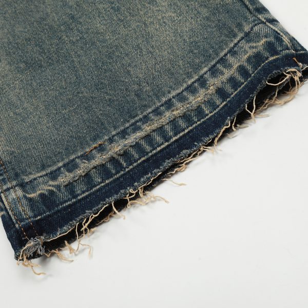 ⁦Fashion American Washed Yellow Jeans Men⁩ - الصورة ⁦5⁩