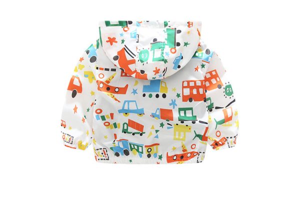 ⁦Boys And Children's Jackets Airplane Printed Baby Windbreaker Jackets⁩ - الصورة ⁦5⁩