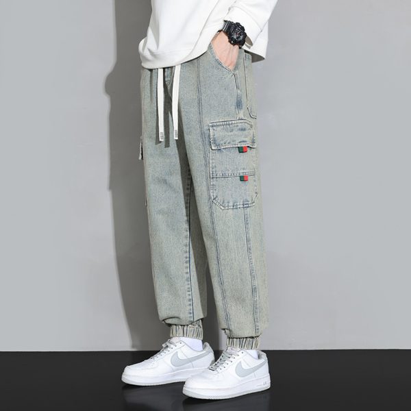 ⁦Retro Workwear Jeans For Men⁩ - الصورة ⁦9⁩