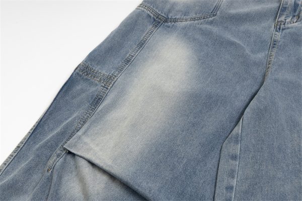 ⁦Distressed Washed Jeans Men And Women⁩ - الصورة ⁦9⁩