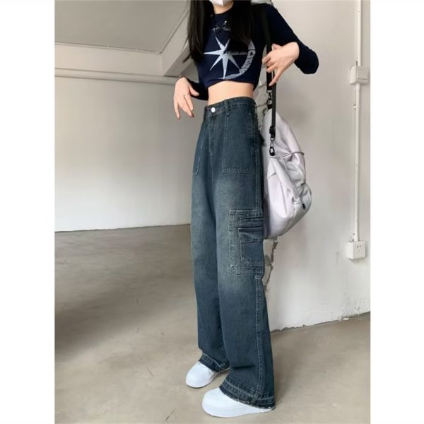 ⁦Fashionable Retro Small Jeans For Women⁩ - الصورة ⁦4⁩