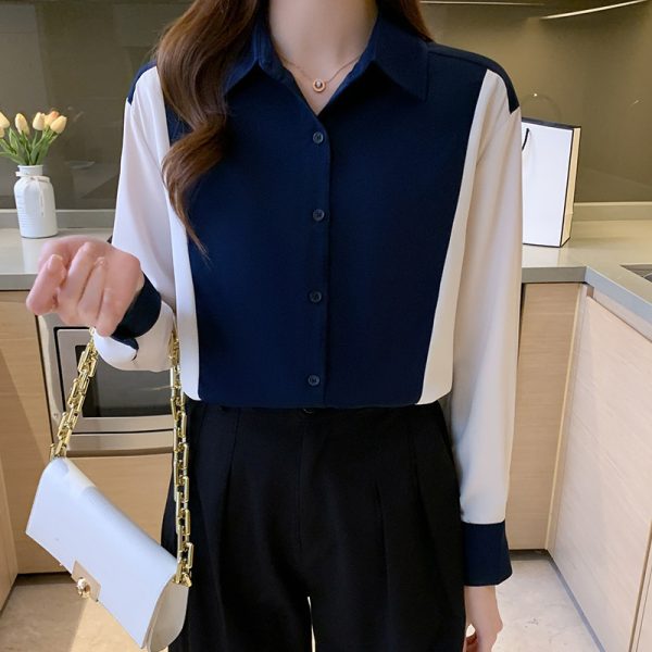 ⁦Autumn Ladies High-end Long-sleeved Tops Temperament Shirts⁩ - الصورة ⁦4⁩