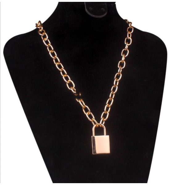 ⁦Men And Women Fashion Accessories Chain Padlock⁩ - الصورة ⁦6⁩
