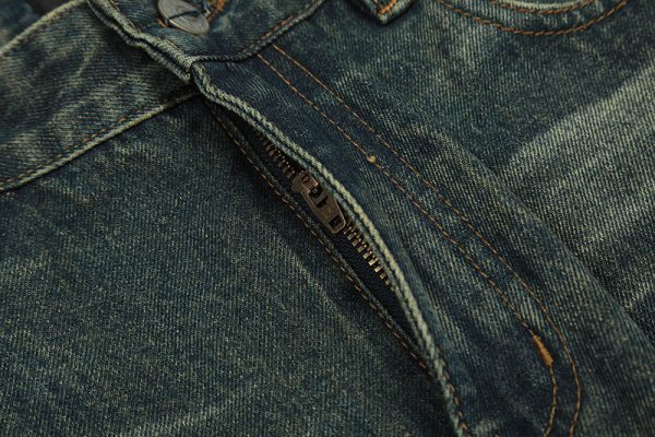 ⁦American Retro Washed Worn Jeans Men⁩ - الصورة ⁦6⁩