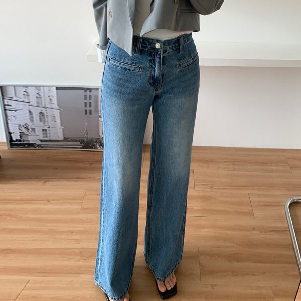 ⁦Retro High Waist Slimming Jeans Women⁩ - الصورة ⁦2⁩
