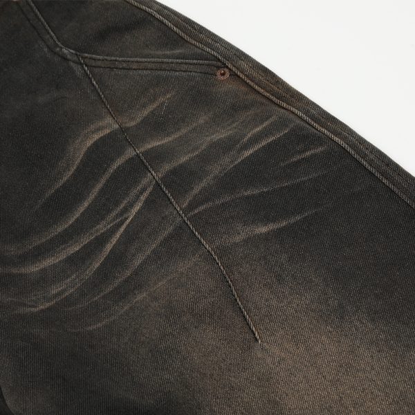 ⁦Creasing Distressed Dirty Jeans For Men⁩ - الصورة ⁦3⁩
