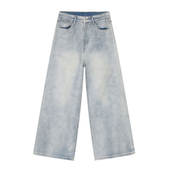 ⁦American Retro Washed Straight Jeans Men⁩ - الصورة ⁦2⁩
