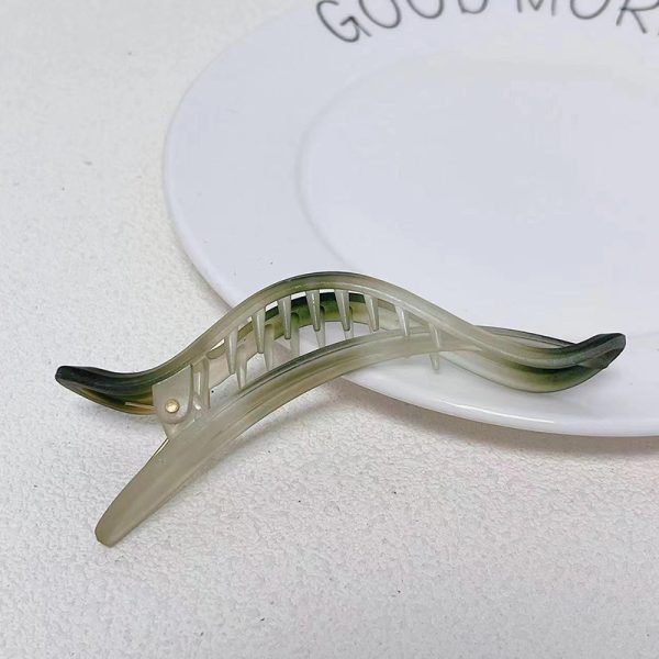 ⁦Irregular Ink Color Matte Simple Special-interest Design Duckbilled Hair Accessories⁩ - الصورة ⁦2⁩