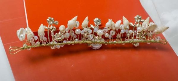 ⁦Headdress Flower Hair Band Baroque Hair Accessories Photo Studio Wedding Accessories⁩ - الصورة ⁦5⁩