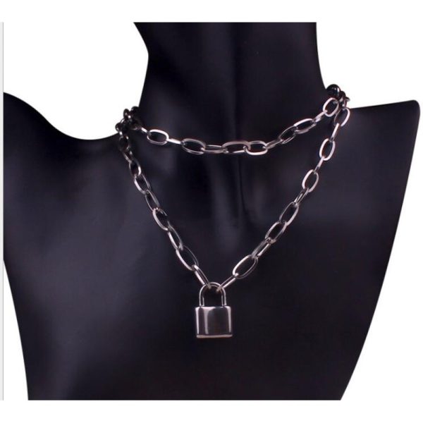 ⁦Men And Women Fashion Accessories Chain Padlock⁩ - الصورة ⁦5⁩