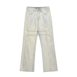 Vintage Fashion Yellow Jeans For Men