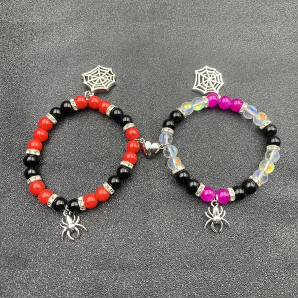 ⁦European And American New Love Magnetic Bracelets For Men And Womencouple Necklace Suit Elastic Bracelet Girlfriends' Accessories Amazon⁩ - الصورة ⁦5⁩