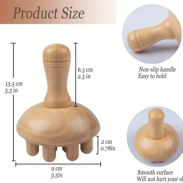 ⁦Home Sports Outdoor Meridian Health Device Mushroom Type Barber Massager⁩ - الصورة ⁦4⁩