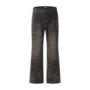 Creasing Distressed Dirty Jeans For Men
