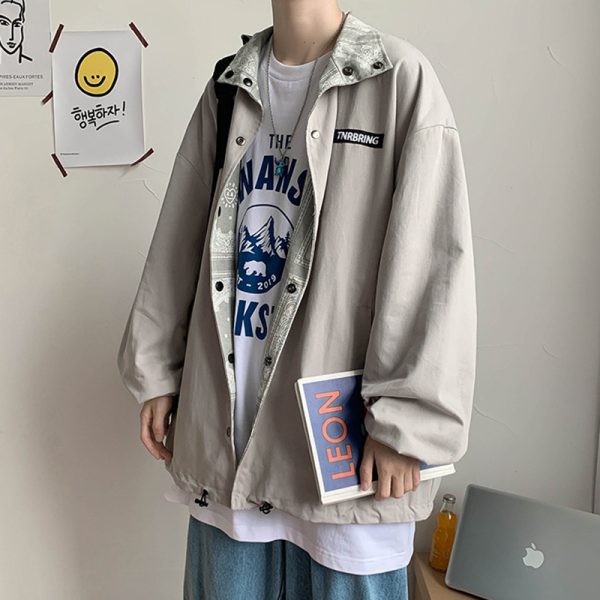 ⁦Handsome And Loose-fitting Men In Casual Jackets On Both Sides⁩ - الصورة ⁦5⁩